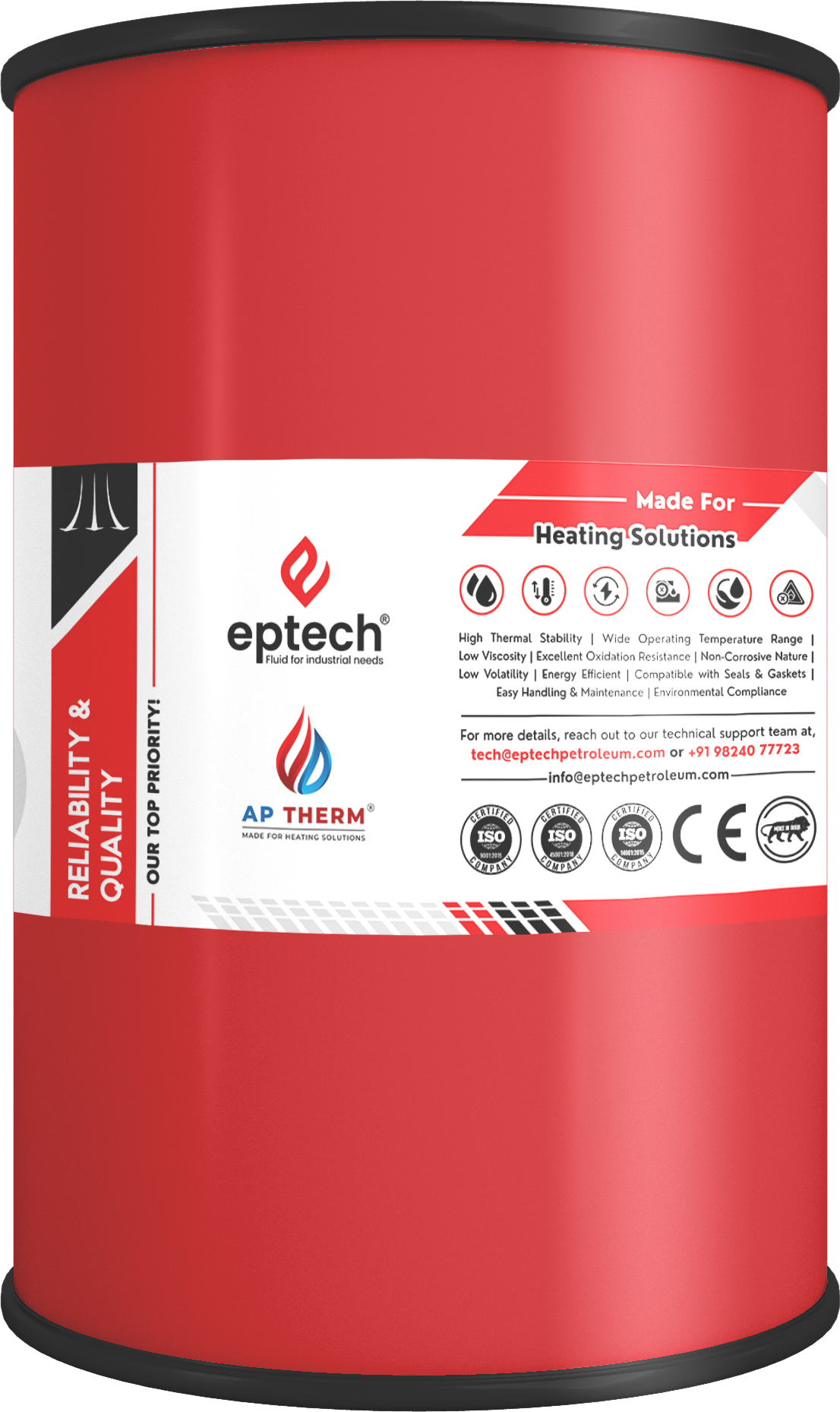 Red Barrel Back Left